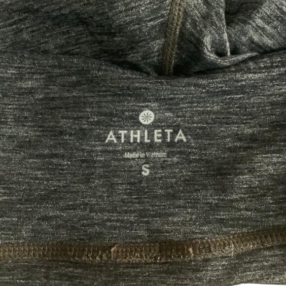 Athleta Chaturanga Full-length Leggings Gray Heathered Flare Pants Women Small - Picture 4 of 8